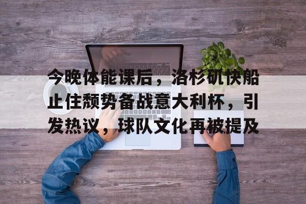 爱游戏APP-今晚体能课后，洛杉矶快船止住颓势备战意大利杯，引发热议，球队文化再被提及的简单介绍